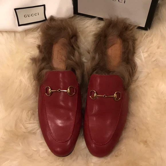 GUCCI LEATER AND FUR UPPER - Picture 2 of 4